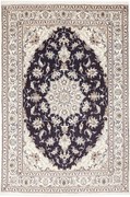 Nain Tappeto 250 x 170 Blu (Iran) Annodato A Mano