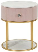 Comodino Montpellier Rosa Elegante Ø 42x48 cm