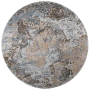 Tappeto rotondo azzurro/marrone chiaro lavabile ø 120 cm Sandstorm – Vitaus