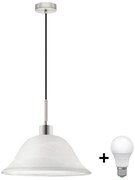Lampadario LED a cavo 1xE27/60W/230V bianco