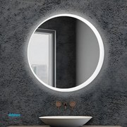 Specchio Linea "Orione" Retroilluminato Diametro Da 70 Cm Luce Led