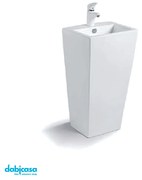 Lavabo in Ceramica linea "Malibù" Freestanding Colore Bianco Lucido