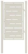 Cancello manuale con serratura manuale Privacy in ferro, apertura a destra, L 104.5 x H 180 cm, di colore bianco