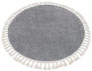 Tappeto BERBER 9000 cerchio grigio Frange berbero marocchino shaggy