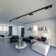 Nowodvorski Lighting Faretto soffitto Mono VIII nero/oro 8 luci 2x150cm