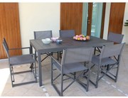 DEXTER - tavolo da giardino allungabile in alluminio da 200 x 100 cm