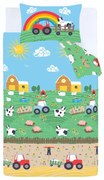 Set copripiumino e federa da bambini per culla 120x150 cm Farmyard Animals – Catherine Lansfield