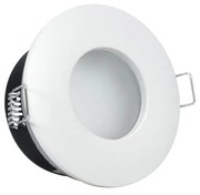 Portafaretto IP65 Tondo da Incasso per GU10 Foro Ø70mm Bianco