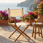 PHYLA - poltrona da giardino regista pieghevole in legno massiccio di acacia
