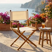 VidaXL 8 Sedie Da Giardino Pieghevoli In Legno Di Acacia Con Cuscini - Set Da Pranzo Per Esterno - Ripiegabili Per Risparmiare Spazio