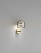 Jube applique a parete s fume' trasparente oro satinato 2 l2214 1 ...
