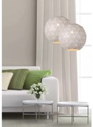 Lucide Lampada a sospensione con diffusore rotondo in metallo dal design moderno Otona - 60W BIANCO