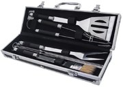 Set di 8 utensili per grigliare in acciaio inox e custodia per grigliare - Orion