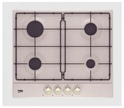 Beko hiag 64224 savr piano cottura da incasso 60cm 4 fuochi colore avena comandi frontali