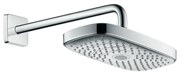 Soffione doccia HANSGROHE Raindance Select E300 2 getti in ottone cromo galvanizzato L 30 x H 16.7 x P 47 cm anticalcare 3 getti