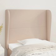 Testiera Ad Orecchio Cappuccino 83x23x118/128 Cm İn Similpelle /