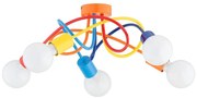 Lampadario a plafone per bambini BOSTON 5xE27/15W/230V colorato