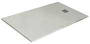 Piatto doccia in resina Strato bianco L 160 x L 90 x H 3 cm opaco effetto pietra