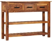 Credenza con 3 cassetti 110x30x80 cm legno massello di acacia