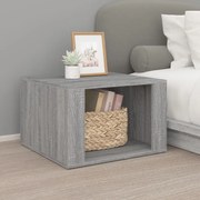 Comodino grigio sonoma 57x55x36 cm in legno multistrato