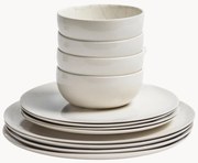Servizio di stoviglie in porcellana con smalto reattivo Zuma, 4 persone (12 pz)