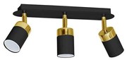 Faretto JOKER 3xGU10/25W/230V nero/oro