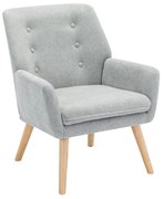 Poltrona in Tessuto Grigio - SERINO