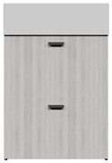 Mobile da bagno sotto lavabo COLAVENE Nobu beige opaco L 59 x H 71 x P 49 cm 2 ante, lavabo non incluso