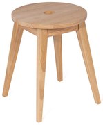 Sgabello colore naturale chiaro in legno di cauciù massiccio Club – Bonami Essentials