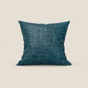Montana cuscino disponibile in diversi colori realizzato in morbido tessuto a trama grossa impermeabile T10 petrolio