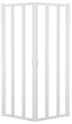 Box doccia angolare con porta pieghevole, vetro 3 mm, L 88-92 cm x L 88-92 cm, H 185 cm, bianco Los