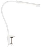 Lampada da scrivania a clip bianca con LED e dimmer touch - Lionard