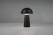 Lampada lennon led fungo ricaricabile usb touch 4 intensità nera  r...