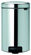 Pattumiera New Icon BRABANTIA a pedale grigio inox 20 L