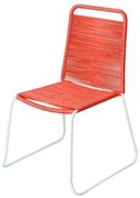 Sedia da giardino Antea 57 x 61 x 90 cm Rosso Corda