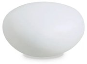 Piantana Moderna Sasso Materie Plastiche Bianco 1 Luce E27 D33Cm