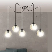 Lampadario a sospensione GIGI 5 BLACK MIODOWY Colore del corpo Miele