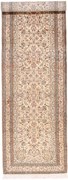 Cashmere Silk Tappeto orientale 80x320 Beige (Indian) Annodato A Mano