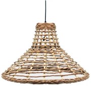 Lampadario DKD Home Decor 56 x 56 x 34 cm Marrone Rattan 50 W