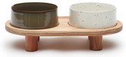 Set di 2 ciotole in ceramica per cani Dumbi - Kave Home