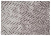 Tappeto shaggy effetto 3D MAZE - Grigio - 160 x 230 cm