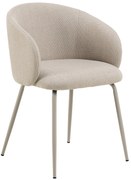 CLARA Beige (tessuto Basel 24)/gambe beige - SEDIA MODERNA IMBOTTITA PER SOGGIORNO/SALA DA PRANZO/UFFICIO LOFT