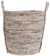 Cestino grigio in foglie di mais Udine - House Nordic