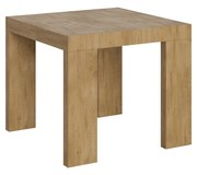 Tavolo Estensibile Roxell 90x90/246 cm - Design Elegante e Pratico per Ogni Occasione, L.90 P.90 H.77 cm (allungabile fino a 246 cm) / Quercia Natura