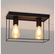 Plafoniera FINN 2xE27/15W/230V nero