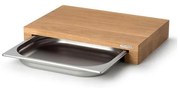 Continenta C4110 - Tagliere da cucina con ciotola 39 x 27 cm rovere