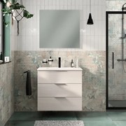 Mobile da bagno sotto lavabo SENSEA Jnka legno larice bianco L 80 x H 72 x P 45 cm 3 cassetti, lavabo non incluso
