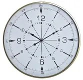 Orologio da Parete DKD Home Decor Cristallo Dorato Metallo Bianco Bussola (60 x 3 x 60 cm)