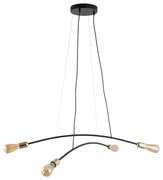 Lampadario a sospensione con filo HELIX 4xE27/15W/230V