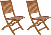 Set 2 Sedie da Giardino 50,5x64x93h cm Noemi Pieghevole...